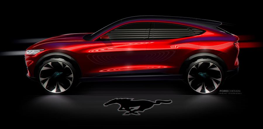 Эскиз Ford Mustang Mach-E X 2020 года  (EU) (фото 23 из 67)